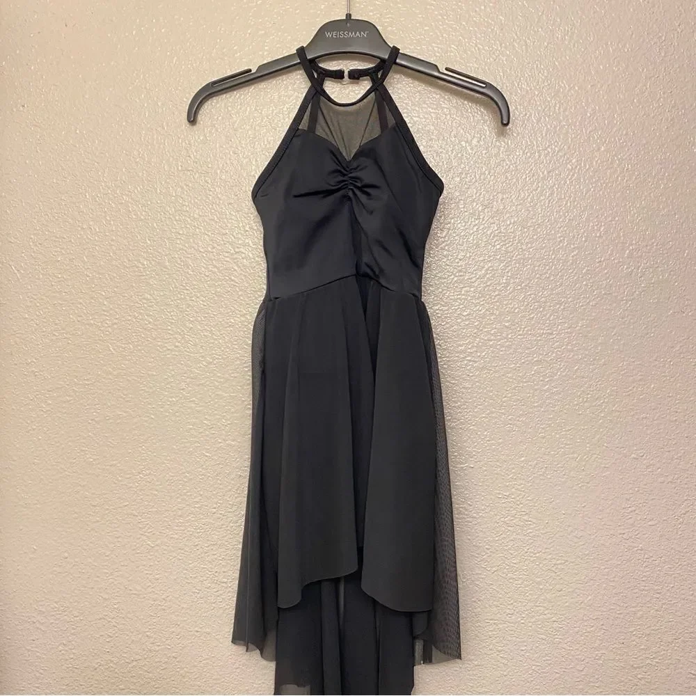 Weissman dance costume Black maxi dress Spiegel Im Spiegel 13359 child SC 6